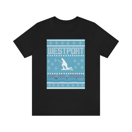 westport ct / connecticut ugly christmas sweater unisex tee shirt 