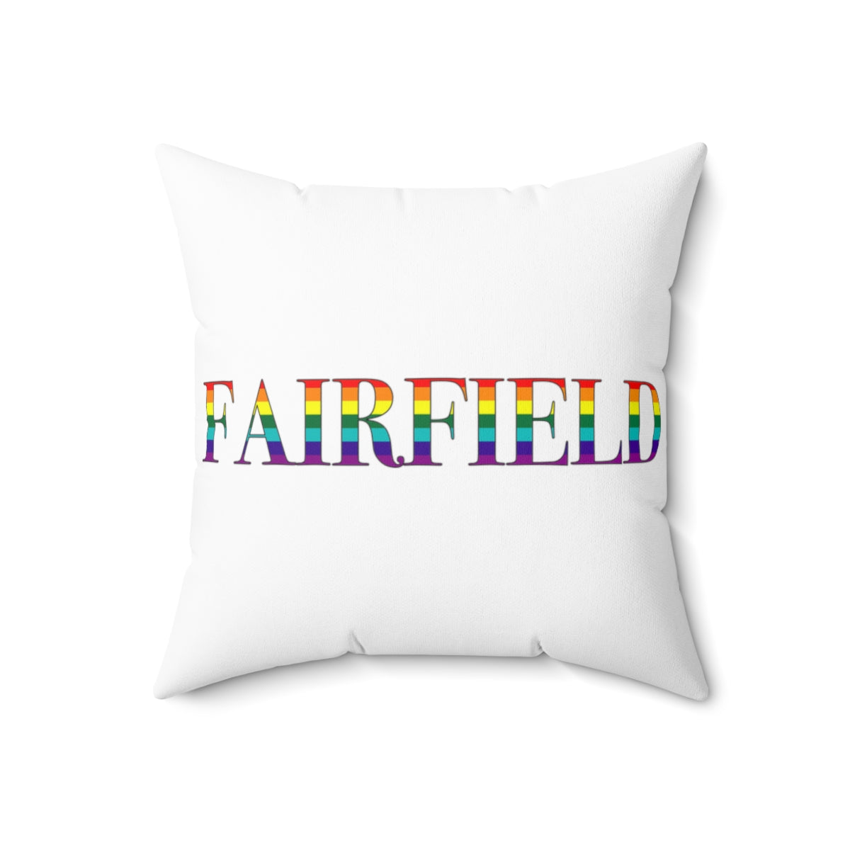 Fairfield Rainbow Spun Polyester Square Pillow