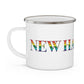 New Hampshire Rainbow Enamel Camping Mug