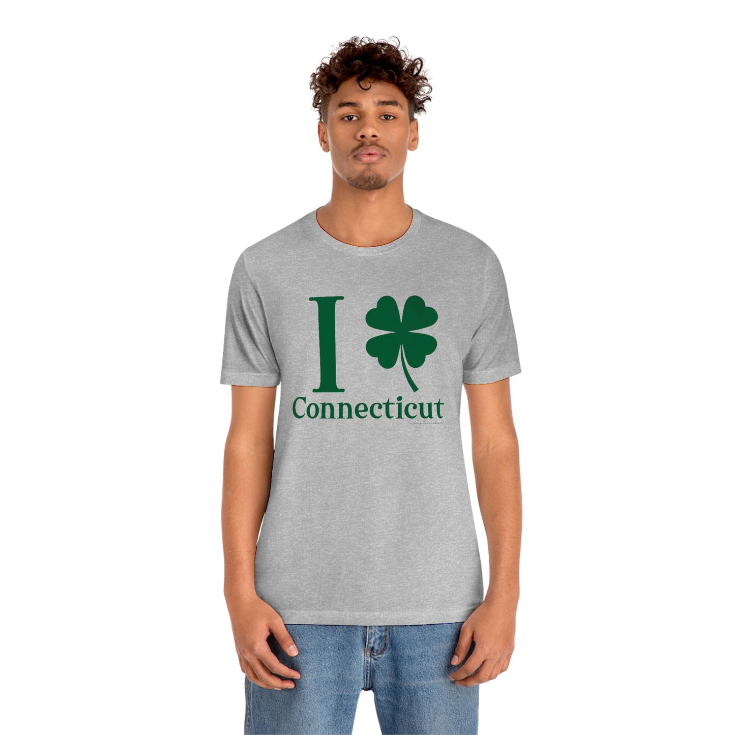 I Clover Connecticut (Green) Unisex Jersey Short Sleeve Tee