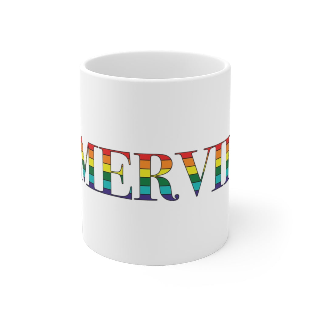 Somerville Rainbow White Ceramic Mug