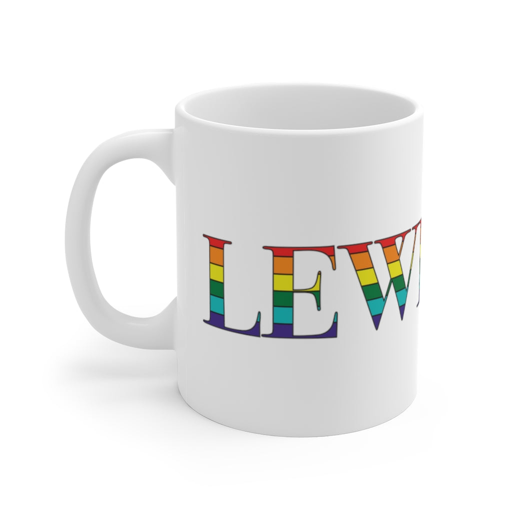 Lewiston Rainbow White Ceramic Mug