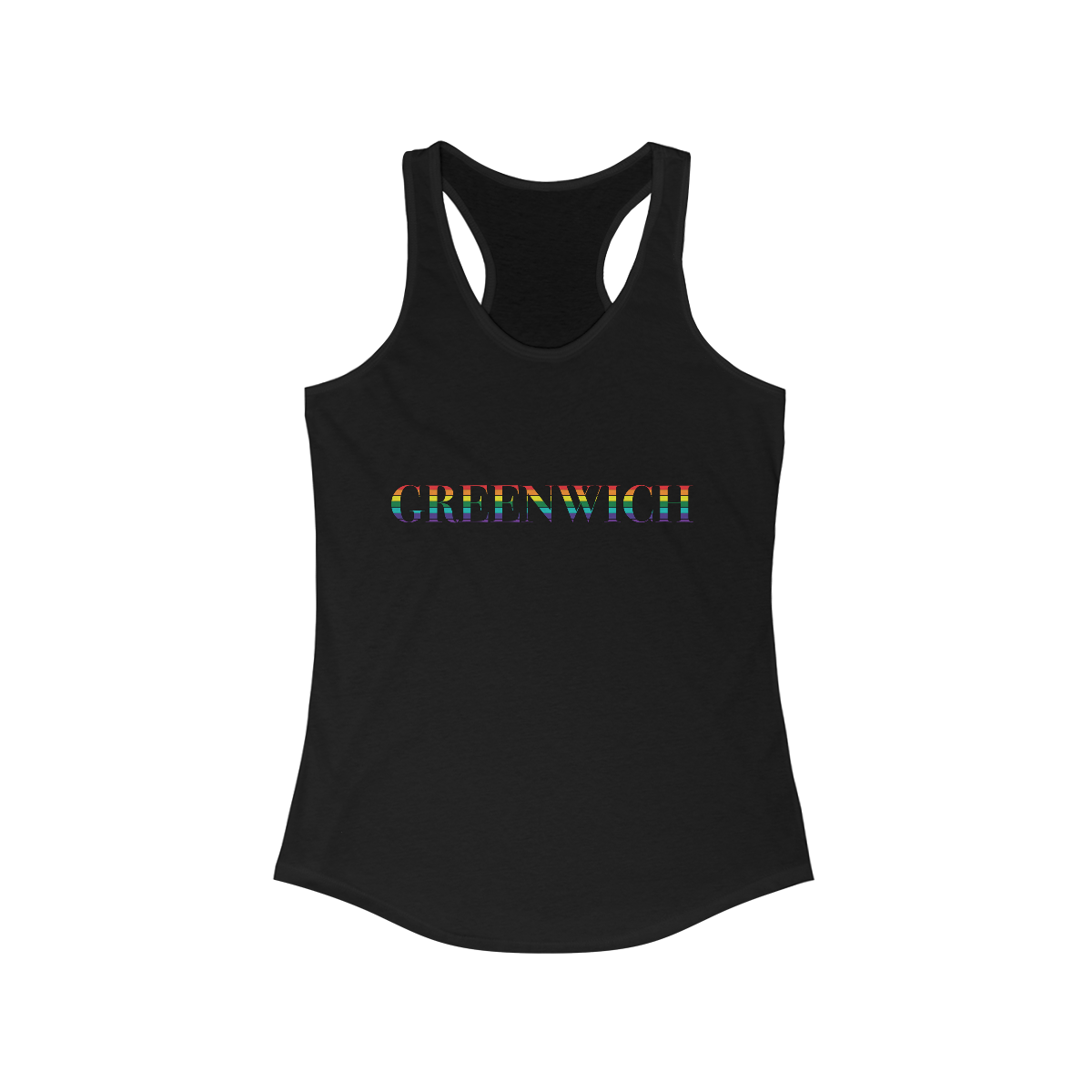 Greenwich Rainbow Women's Ideal Racerback Tank