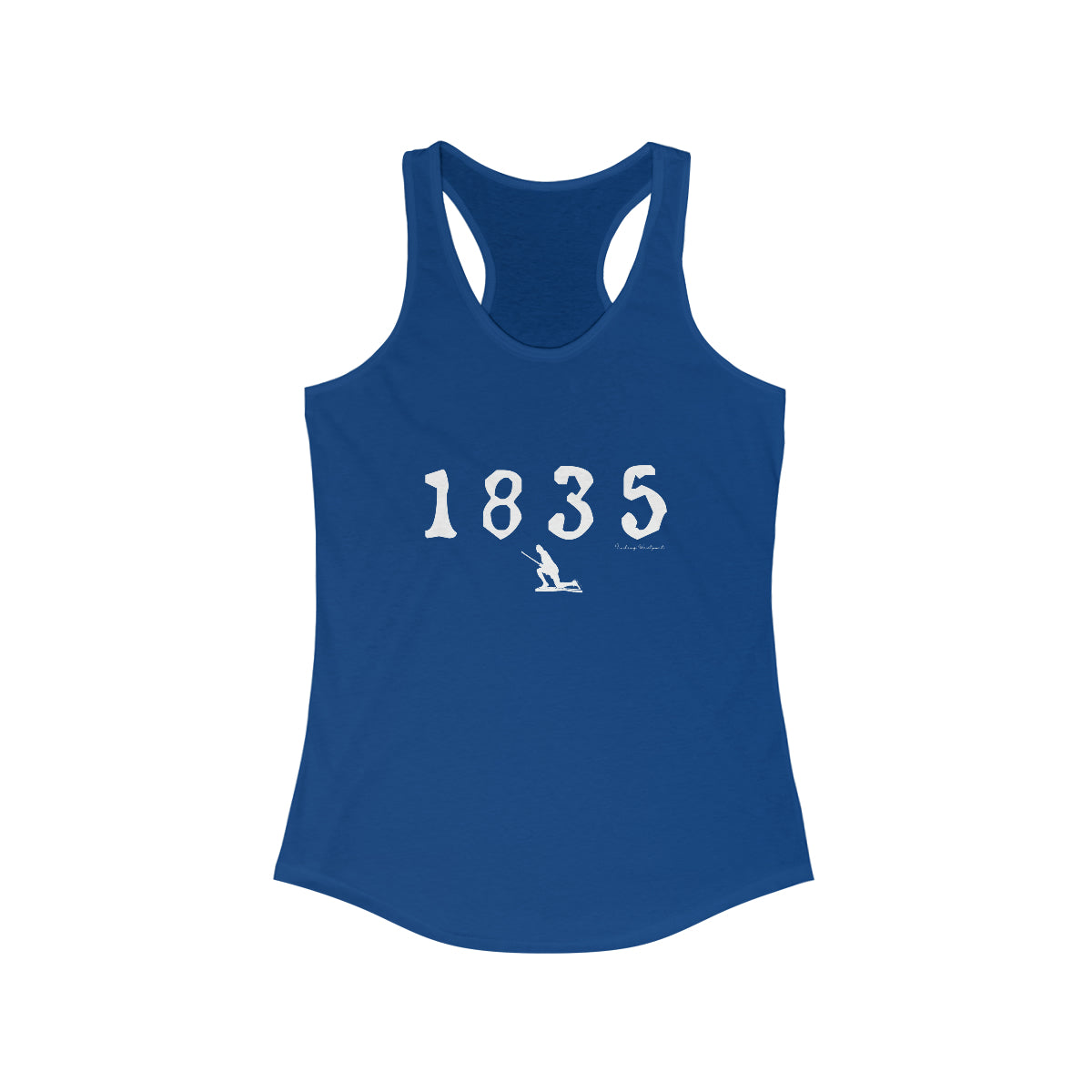 1835 Westport - White Women's Ideal Racerback Tank