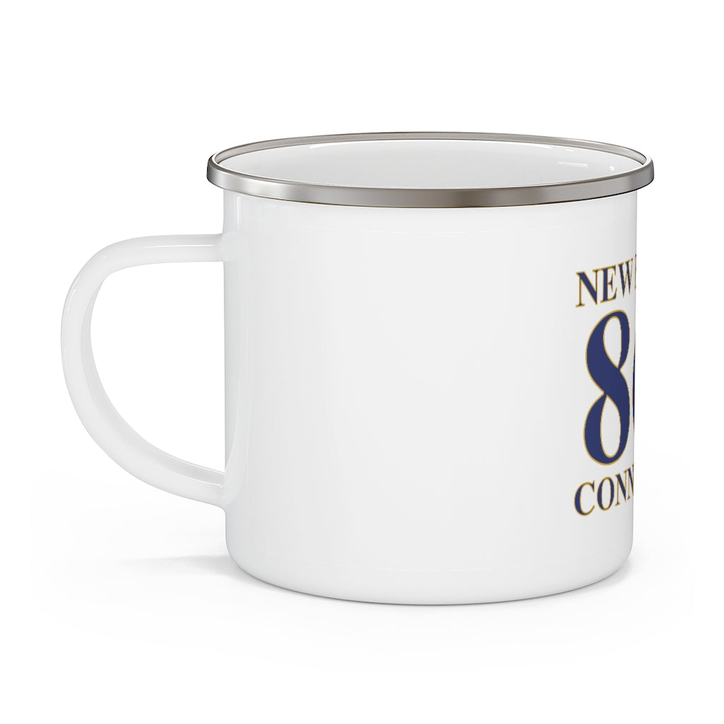 New Britain 860 Connecticut Enamel Camping Mug