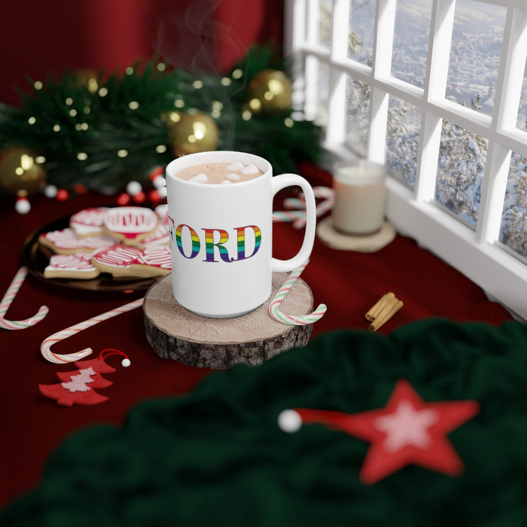 Do you have Stamford Pride?  Stamford, Connecticut apparel and gifts including mugs including LGBTQ inspired mugs