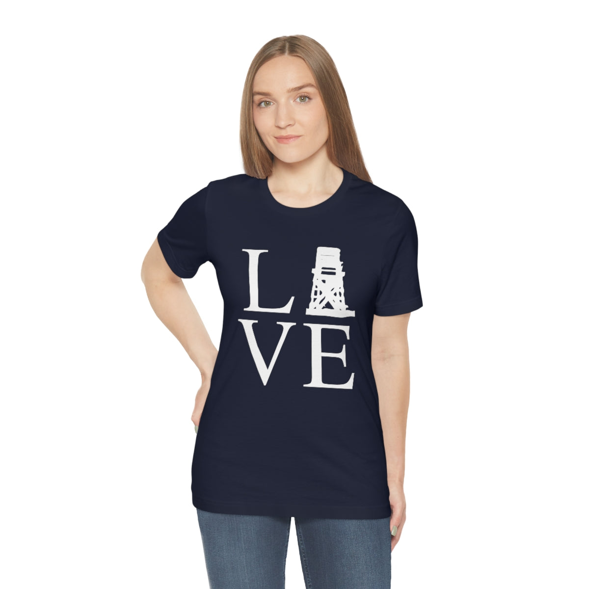 Fairfield Love (front) Unisex Jersey Short Sleeve Tee