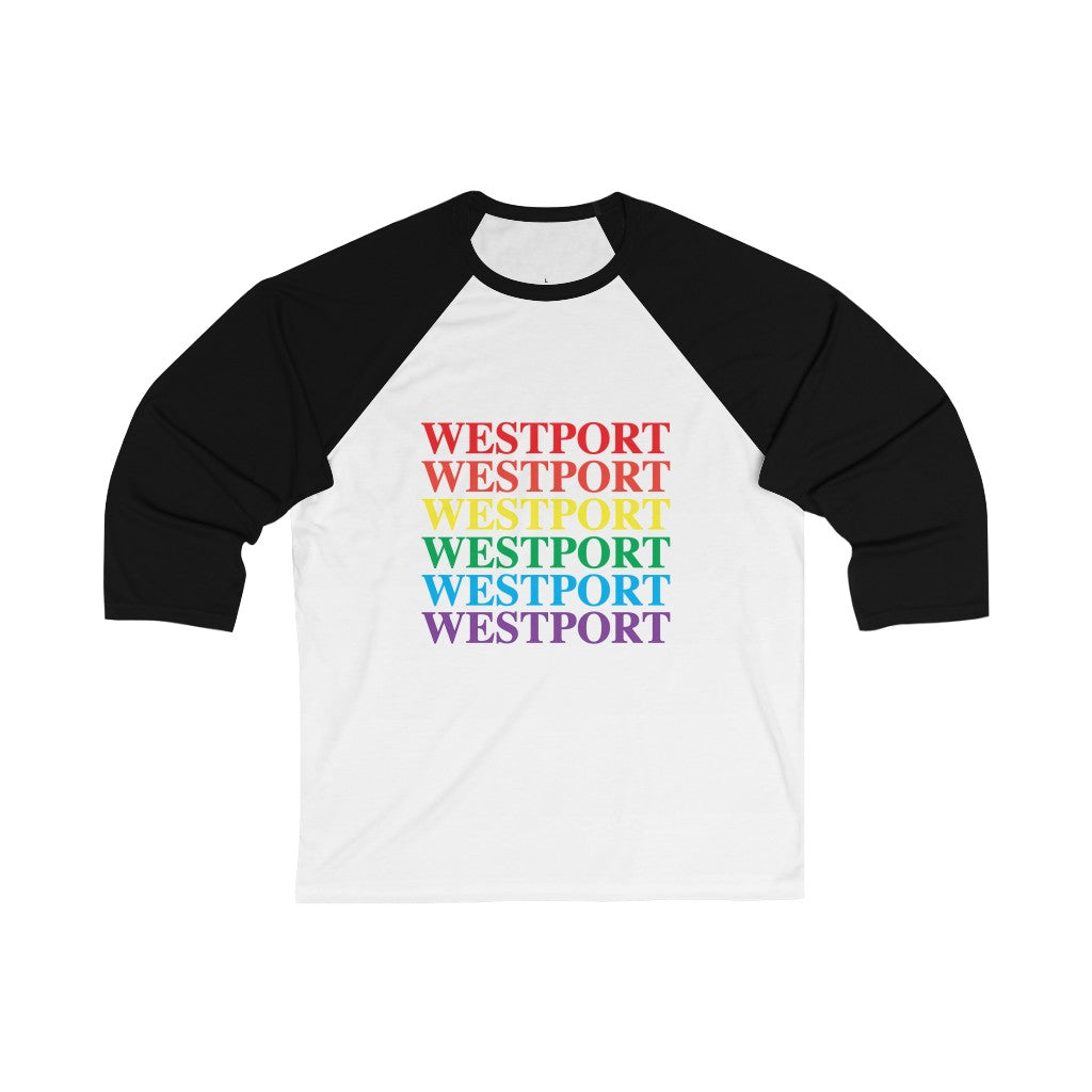 Westport Pride Unisex 3\4 Sleeve Baseball Tee