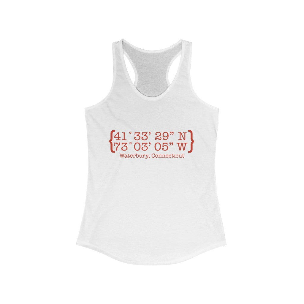 Waterbury Coordinates Women's Ideal Racerback Tank