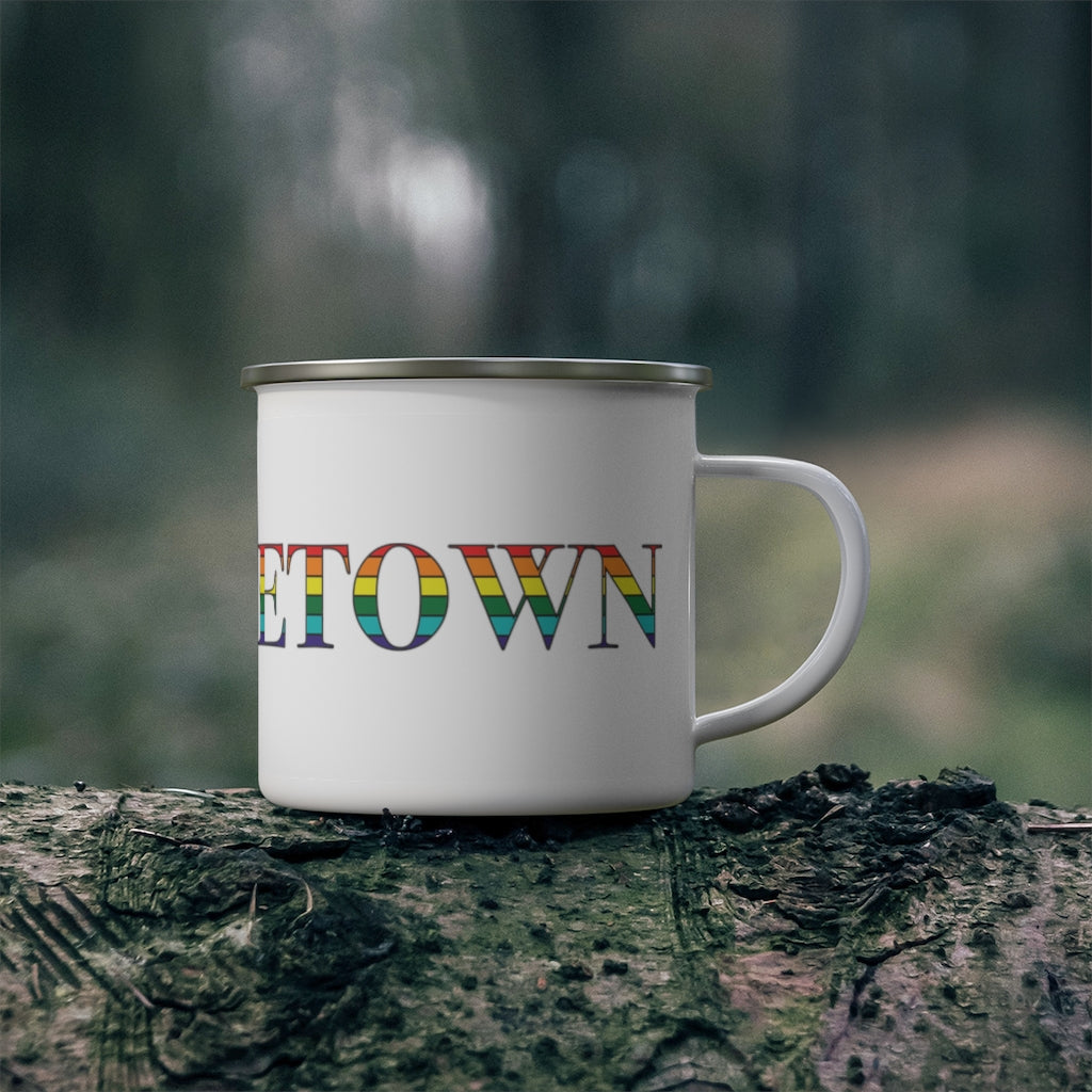 Provincetown Rainbow Enamel Camping Mug