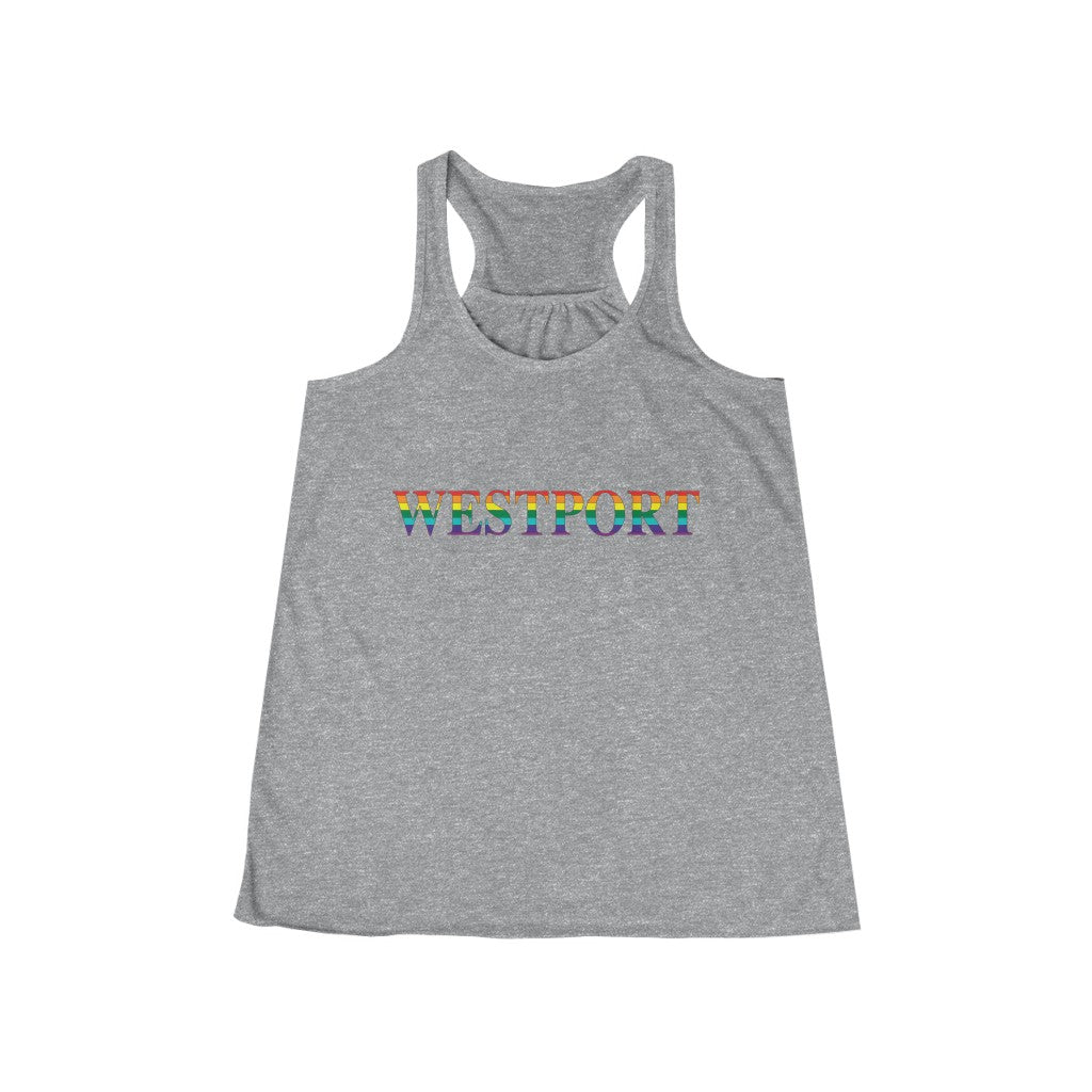 Westport Rainbow Women's Flowy Racerback Tank