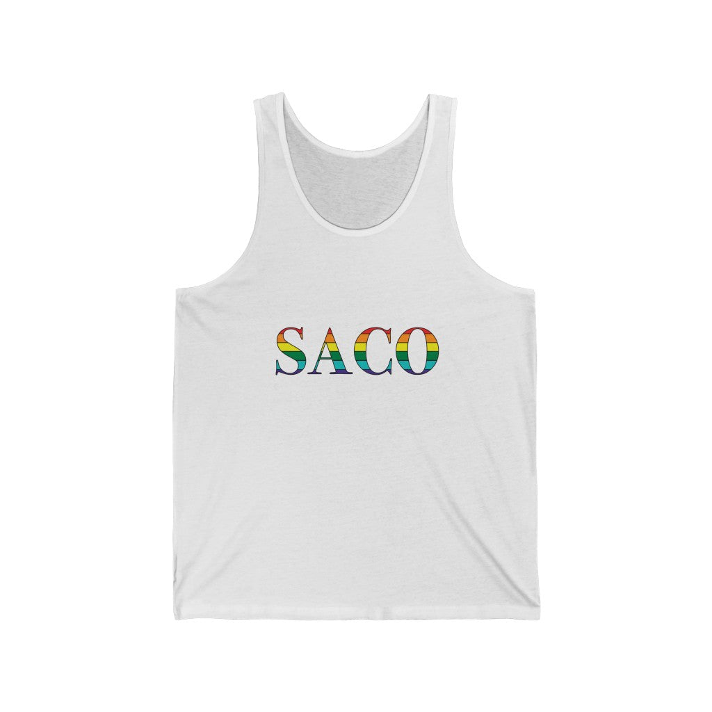 Saco Rainbow Unisex Jersey Tank