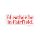 fairfield connecticut sticker