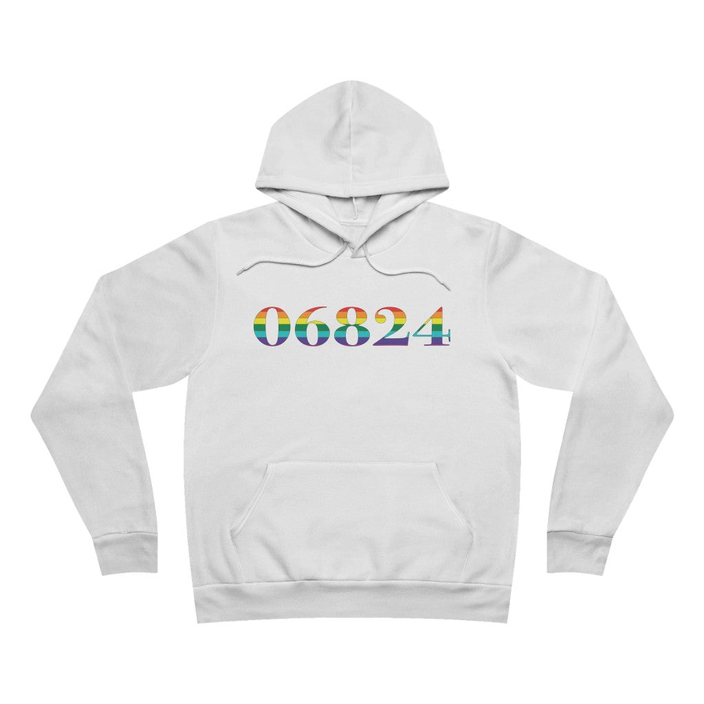 06824 Fairfield Rainbow Unisex Sponge Fleece Pullover Hoodie