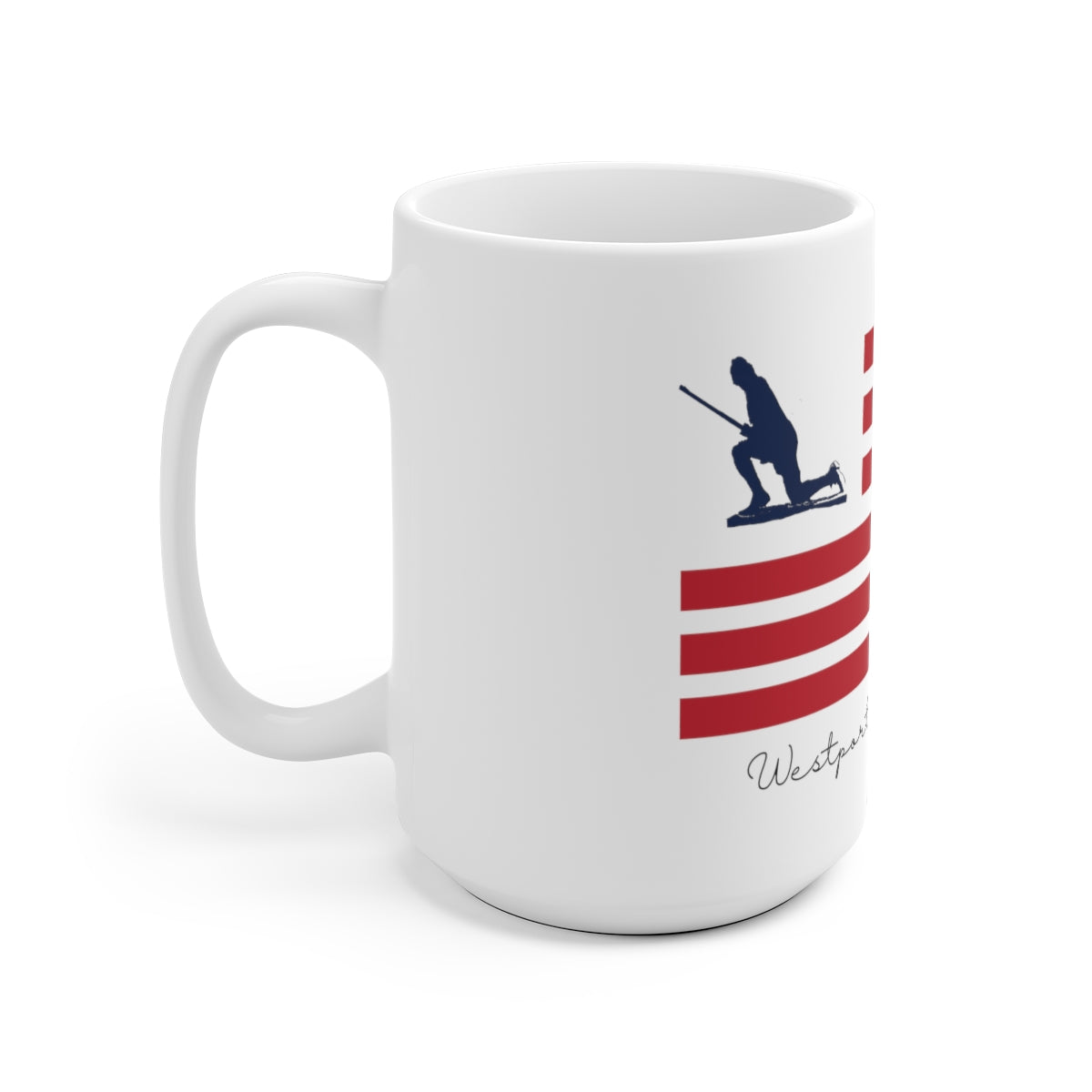 Minuteman Flag White Ceramic Mug