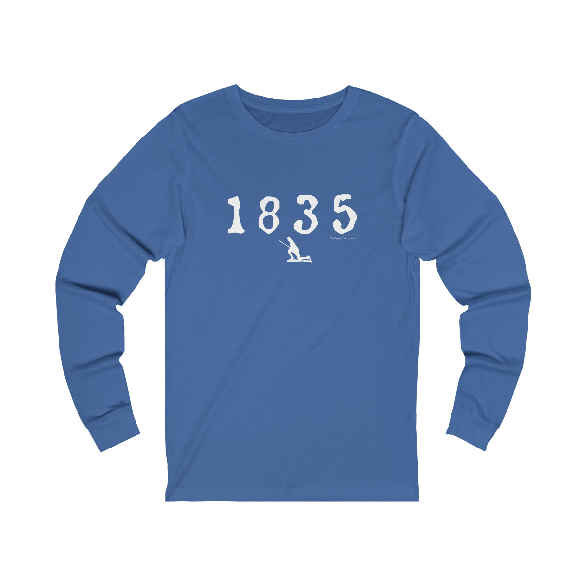 1835 Westport - White Unisex Jersey Long Sleeve Tee