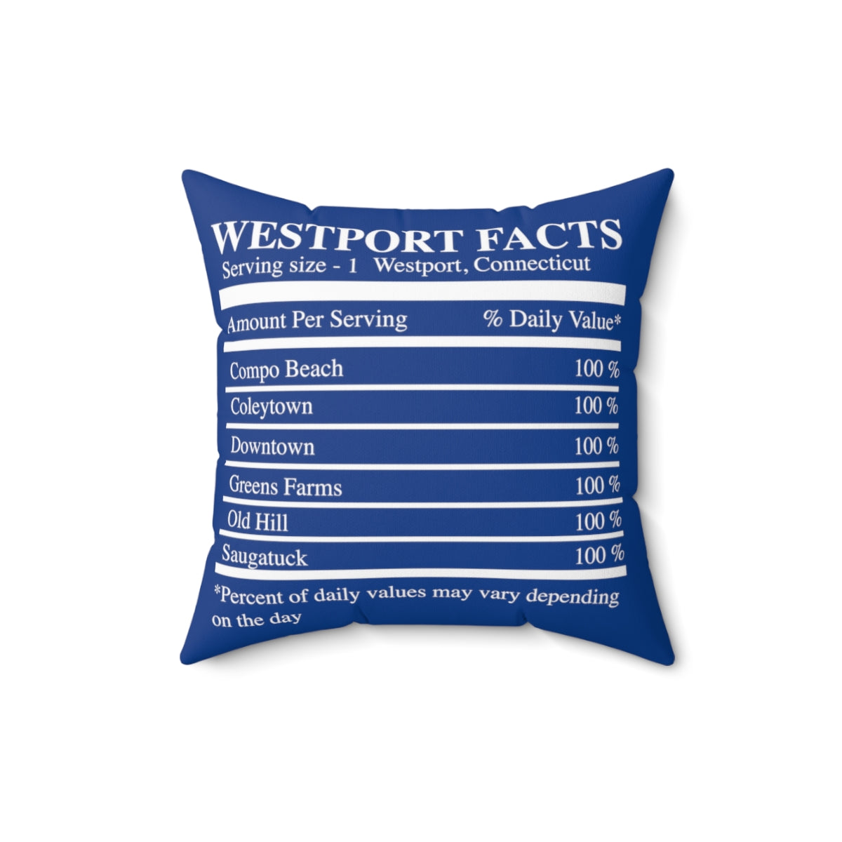 westport facts pillow