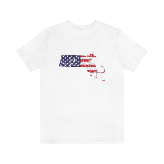 Massachusetts  American Flag collection has tee shirts, mugs, reusable bags, and other apparel and gifts. All proceeds goes to help build the Finding New England brand and get our website up and going. Free shipping on all products. 