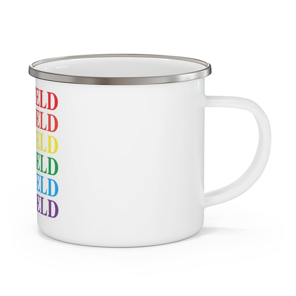 Fairfield Pride Enamel Camping Mug