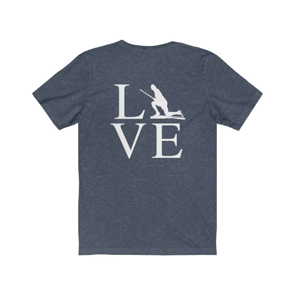 Minuteman Love (front and back) Unisex Jersey Short Sleeve Tee