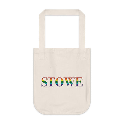 Stowe Rainbow Organic Canvas Tote Bag