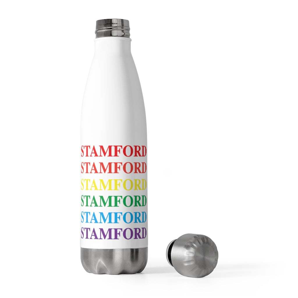 Do you have Stamford Pride?  Stamford, Connecticut apparel and gifts including mugs including LGBTQ inspired water bottles