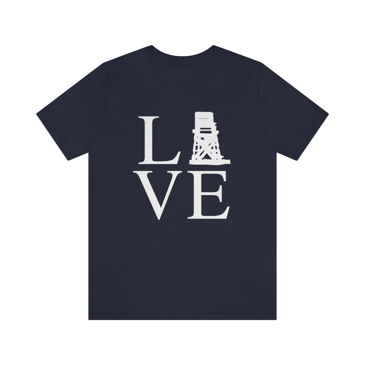 Fairfield Love (front) Unisex Jersey Short Sleeve Tee