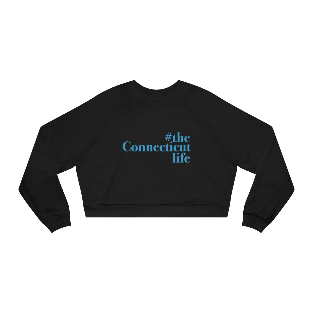 ct / connecticut women's cropped sweatshirt 