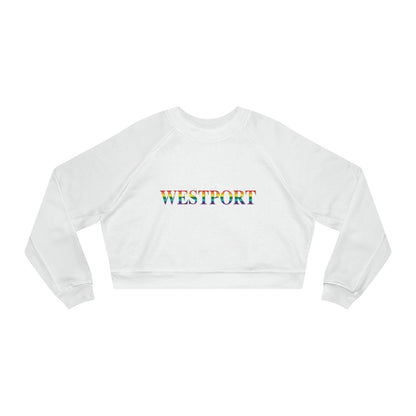 Westport Rainbow Women's Cropped Fleece Pullover