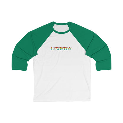 Lewiston Rainbow Unisex 3\4 Sleeve Baseball Tee