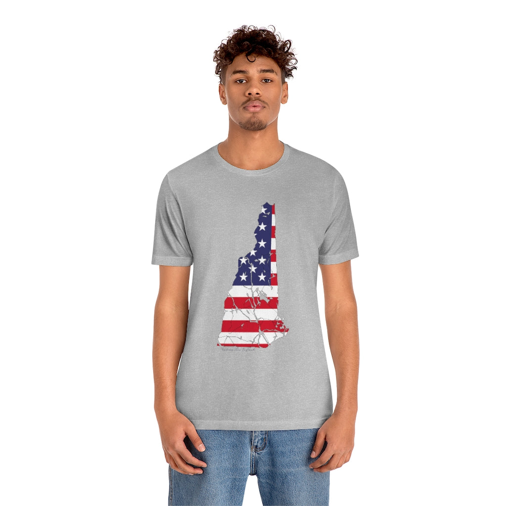 New Hampshire American flag hoodie, tee shirts, shirts, apparel, sweatshirts, mugs and gifts. Proceeds go to help build Finding Connecticut and the Finding New England Brand • New Hampshire apparel • Free USA shipping on all products. 