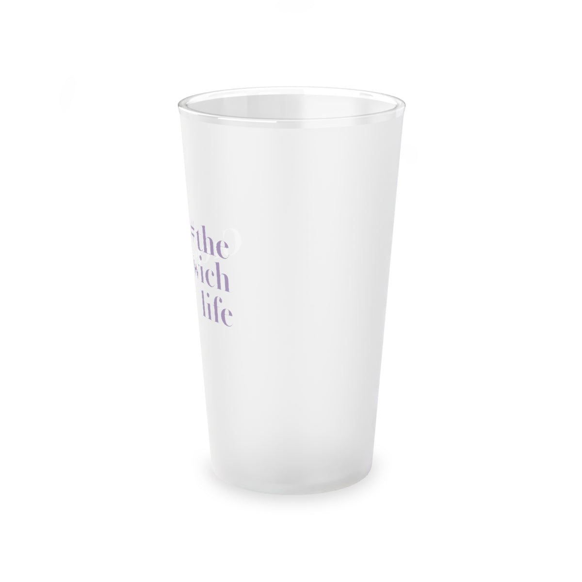 #thegreenwichlife Frosted Pint Glass, 16oz