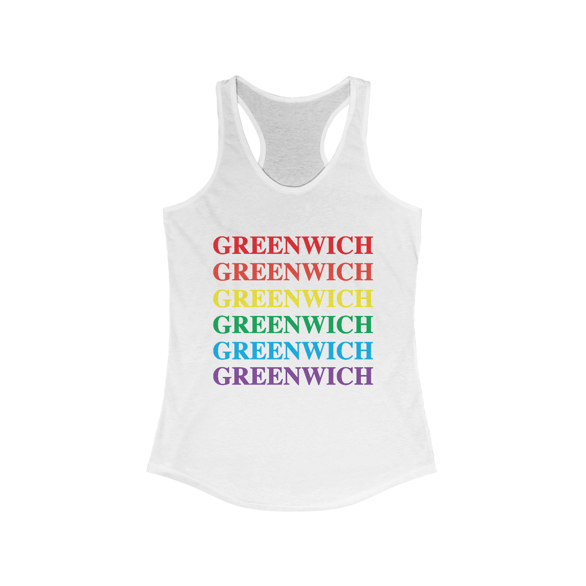 Greenwich pride womens tank top shirt 