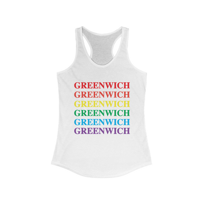 Greenwich pride womens tank top shirt 