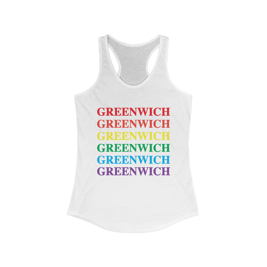 Greenwich pride womens tank top shirt 