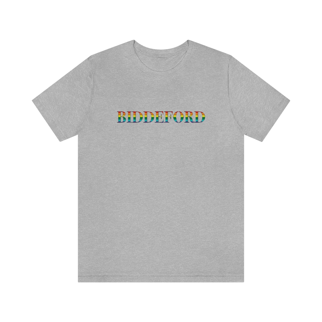 Biddeford Rainbow Unisex Jersey Short Sleeve Tee