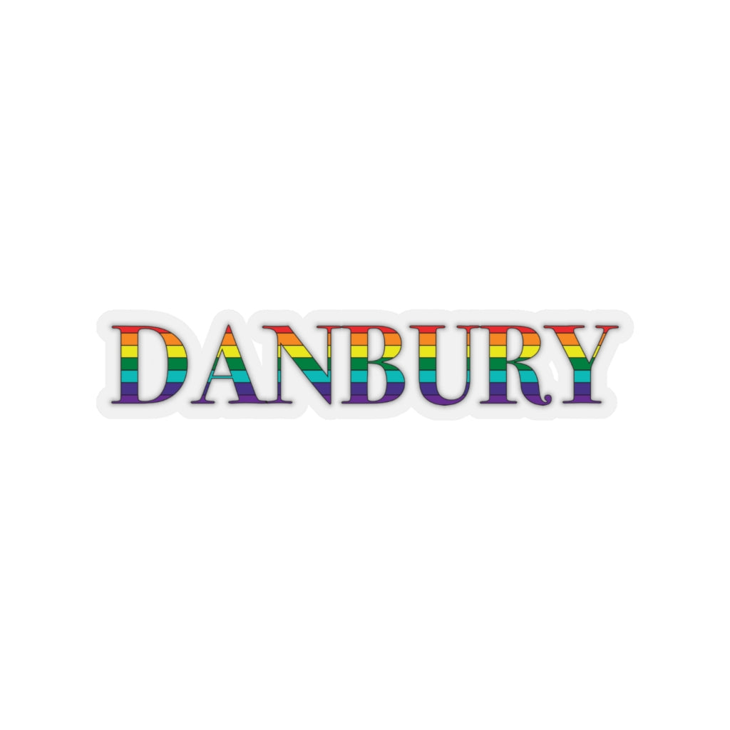 Danbury Rainbow Kiss-Cut Stickers