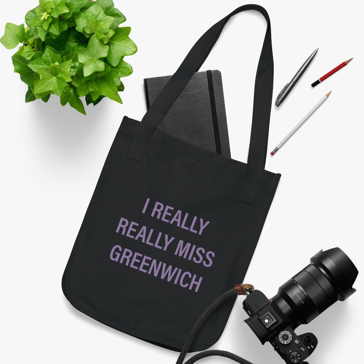 I Really Really Miss Greenwich Organic Canvas Tote Bag