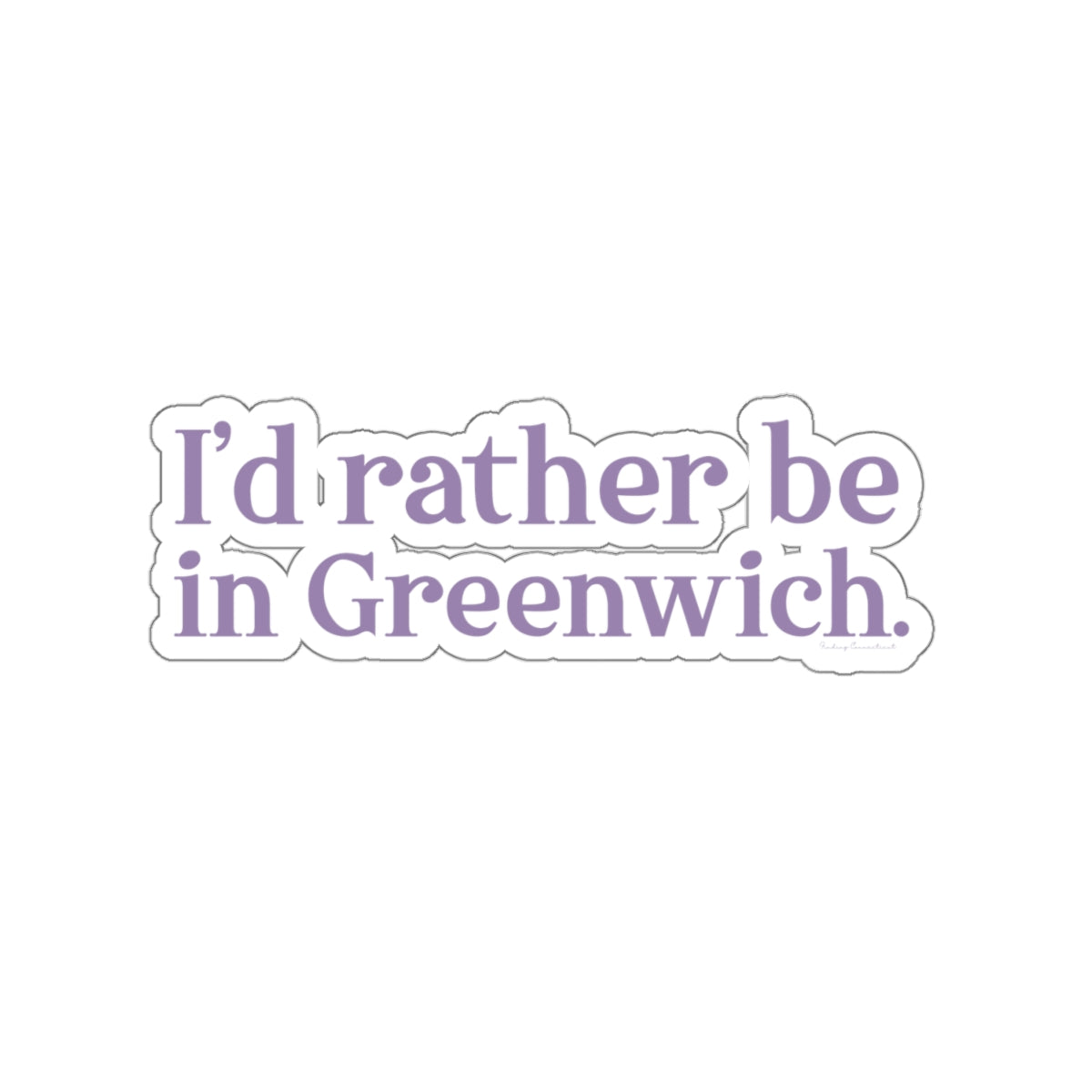 greenwich ct sticker 