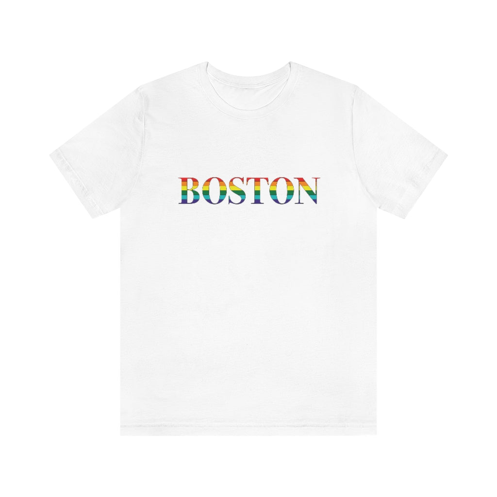 Boston Rainbow Unisex Jersey Short Sleeve Tee