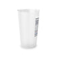Westport Ugly Holiday Blue / White  Frosted Pint Glass, 16oz