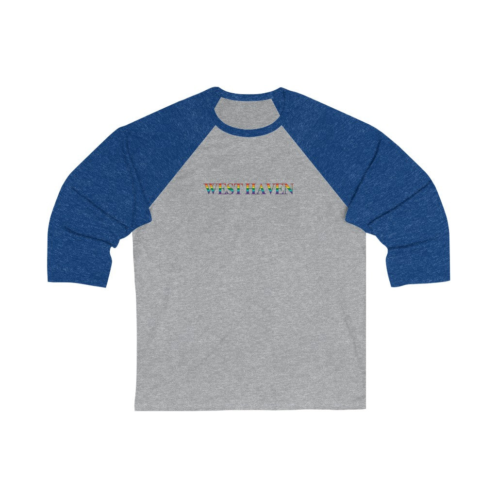 West Haven Rainbow Unisex 3\4 Sleeve Baseball Tee