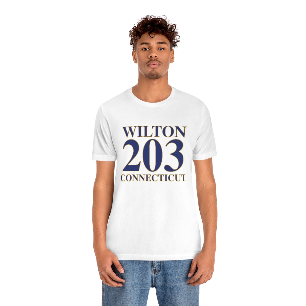 Wilton 203 Connecticut Unisex Jersey Short Sleeve Tee