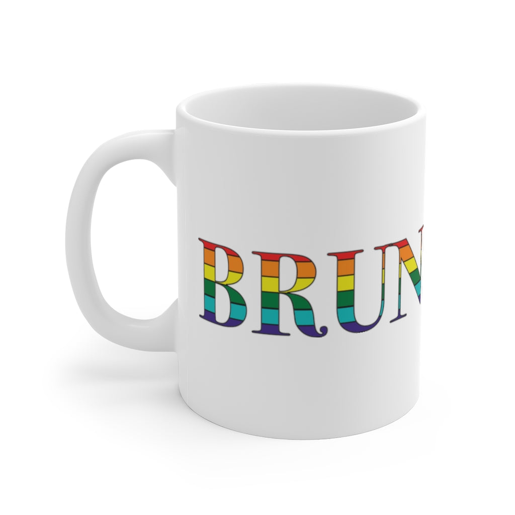 Brunswick Rainbow White Ceramic Mug