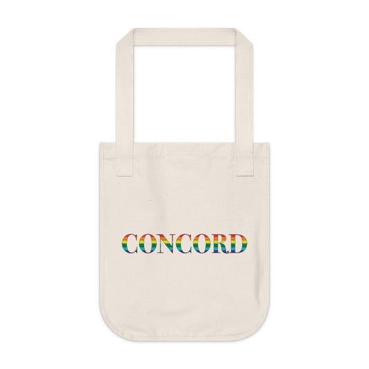 Concord Rainbow Organic Canvas Tote Bag