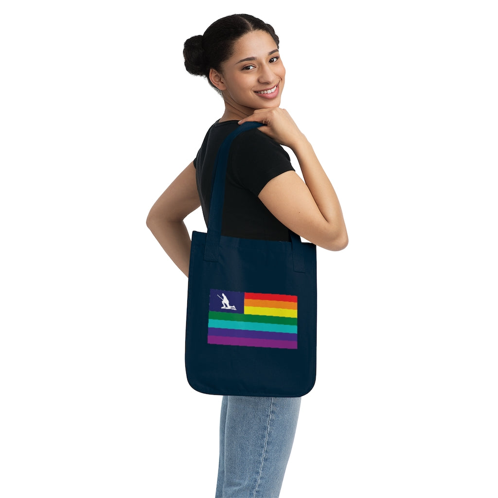 Minuteman Pride Flag Organic Canvas Tote Bag