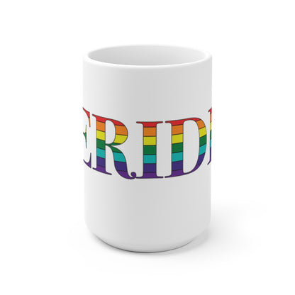 Meriden Rainbow White Ceramic Mug