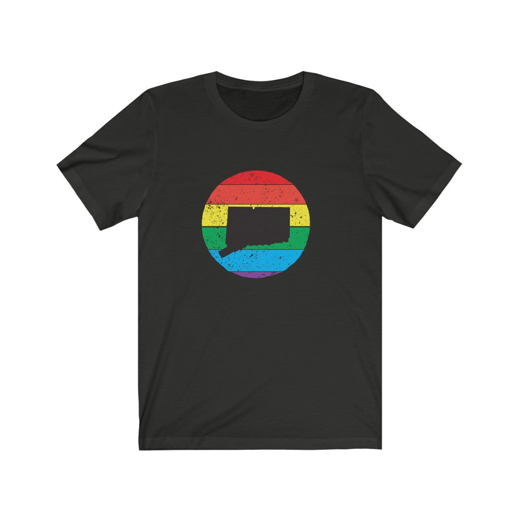 Connecticut Rainbow Unisex Jersey Short Sleeve Tee