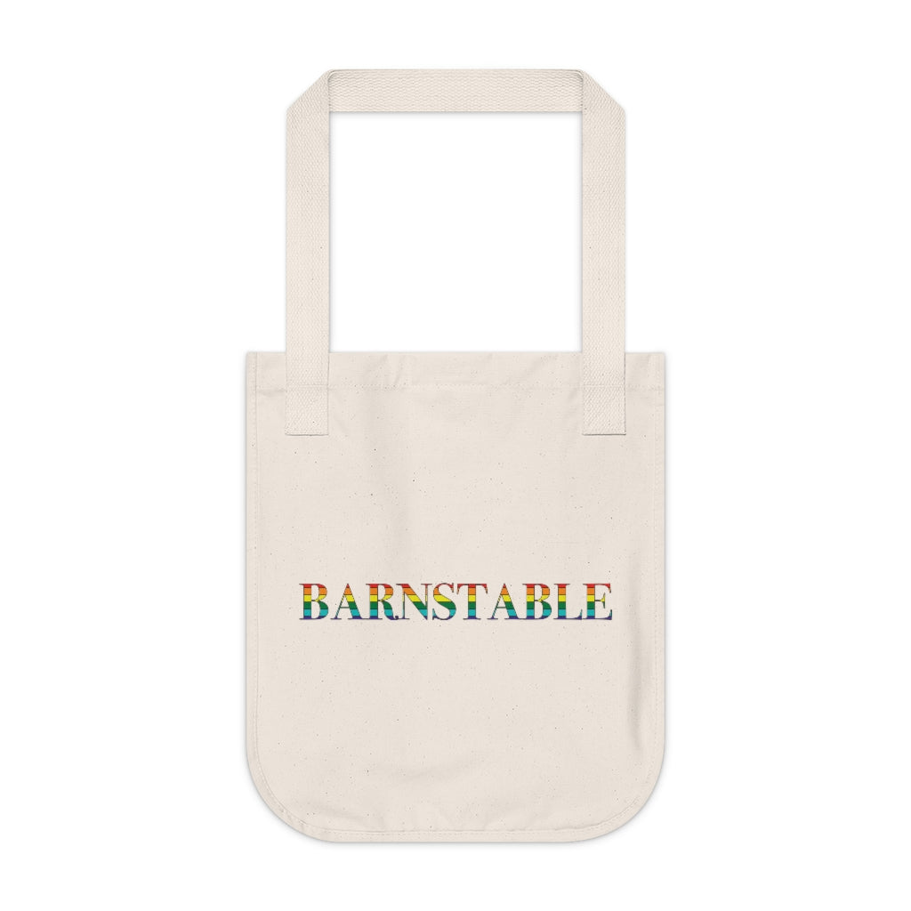 Barnstable Rainbow Organic Canvas Tote Bag