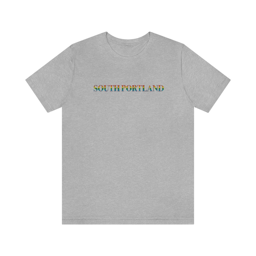 South Portland Rainbow Unisex Jersey Short Sleeve Tee